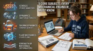 Mechanical Engineering Basics for Beginners: 5 Core Subjects You Must Know